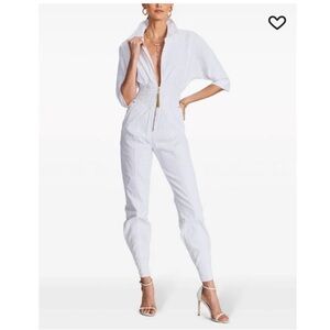 Retrofete Ellis Jumpsuit White - Size S